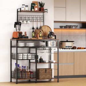 4 Tier Coffee Bar Cabinet