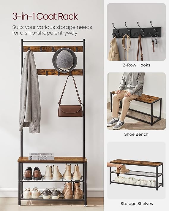 Entry Bench with Shoe Storage - Image 2