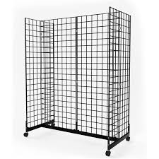 Metal Gondola Organizer Grid Wall Hanging Shelves