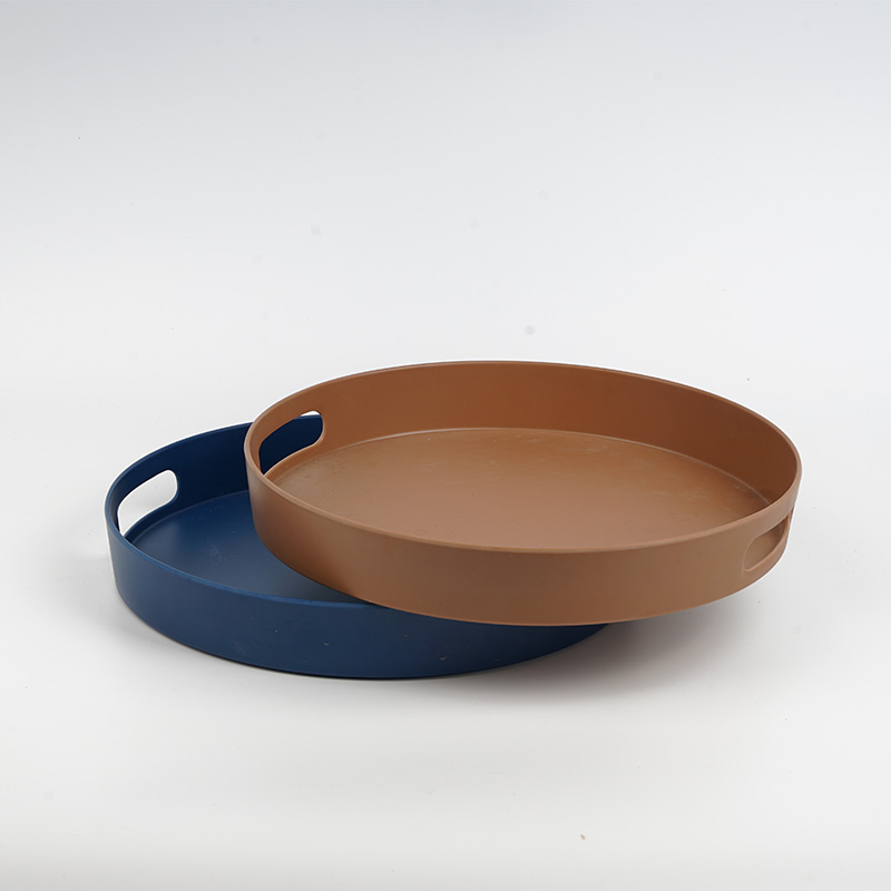 Melamine Food Serving Tray with Handles,Matt-finish - Image 2