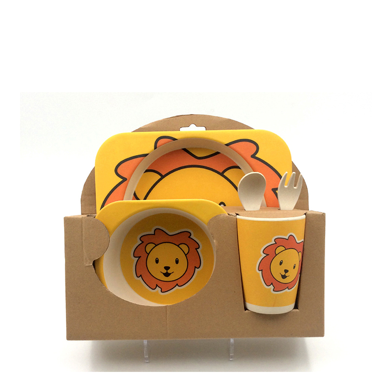 5 Pieces Melamine Kids Dinnerware Set,BPA Free - Image 6