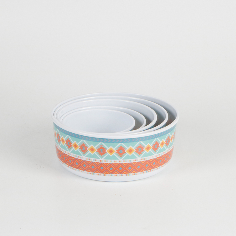 Set of 5 Melamine Food Storage Containers,Reuseable Storage Lunch Boxes with lid - Image 3