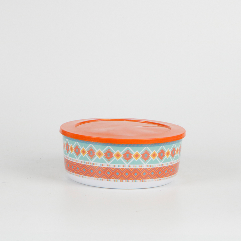 Set of 5 Melamine Food Storage Containers,Reuseable Storage Lunch Boxes with lid - Image 4