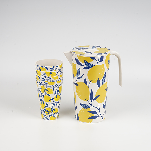Water Pitcher with lid and 4 Cups Drinking Sets,Travel Mug Set - Image 4