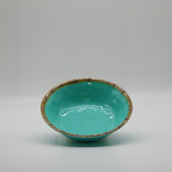 Melamine Super Bowl with Bamboo Border,Fruit Bowl,7.5 inch - Image 3