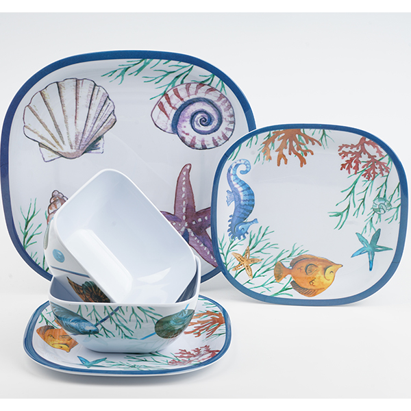 Melamine Soup Bowl Square, 6 inch - Image 2
