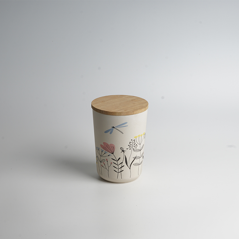 Set of 3 Round Food Storage Containers with Bamboo Lid - Image 2
