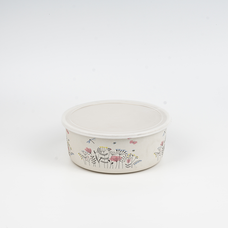 Set of 3 Reusable Round Storage Lunch Boxes with Plastic Lid - Image 4