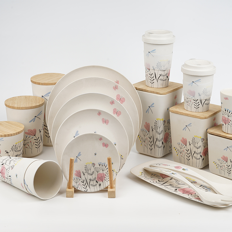 Set of 3 Round Food Storage Containers with Bamboo Lid - Image 5