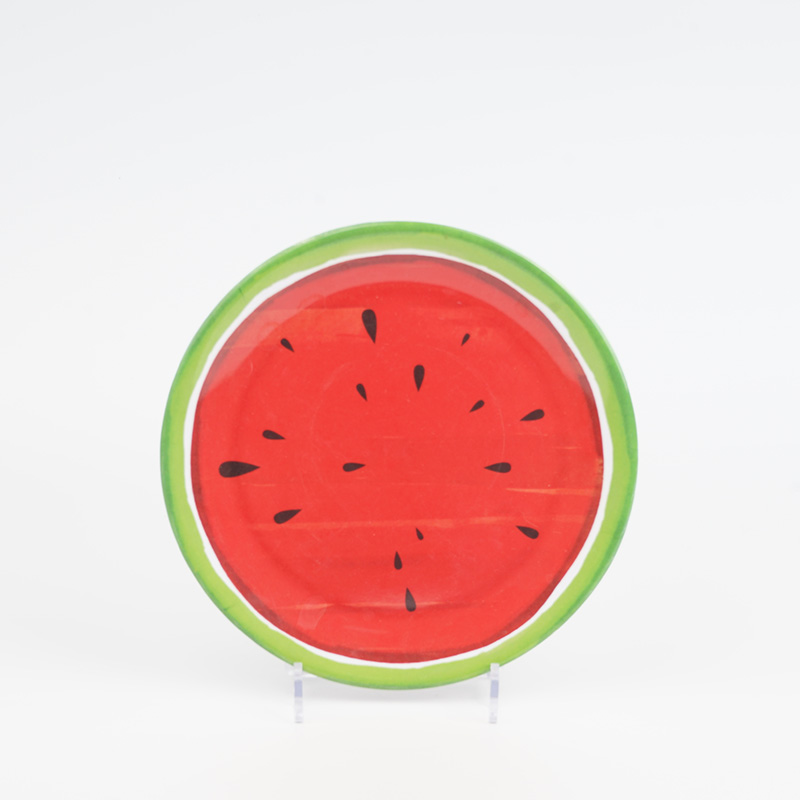 Watermelon Melamine Round Plates,Dessert Plate, Small Serving Plates - Image 2