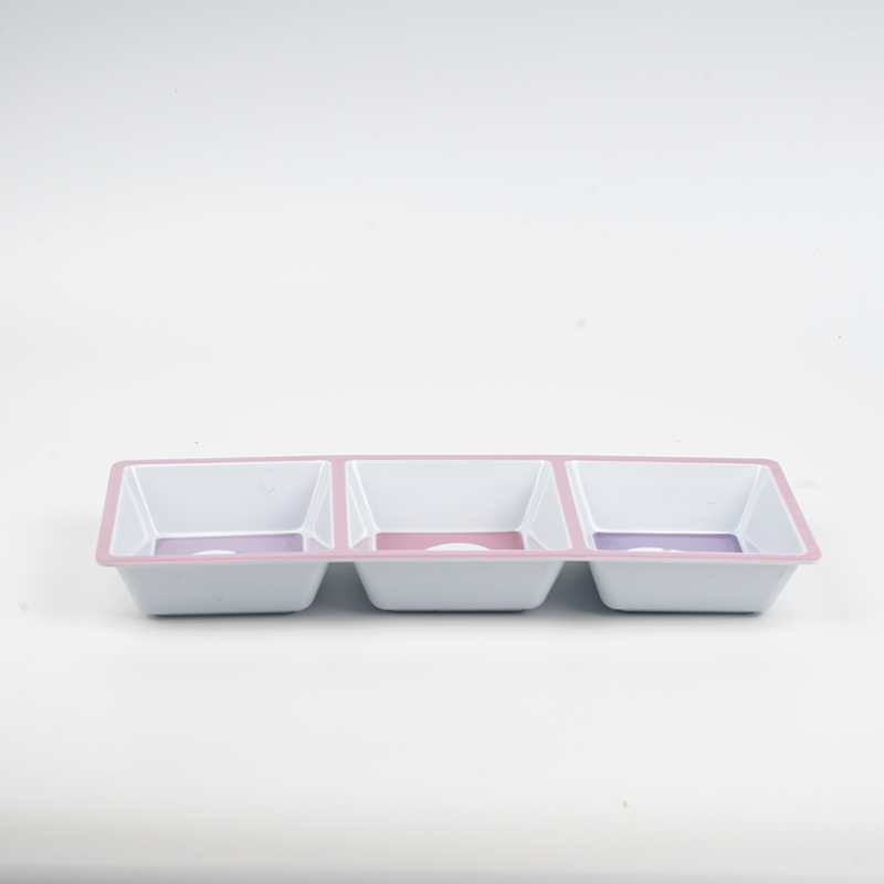 Melamine 3-section Serving Tray,Heavy Weight Collection - Image 3