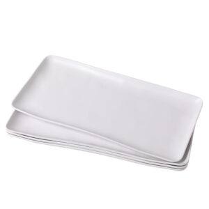 Rectangular White Melamine Trays,Outdoor and Indoor Use
