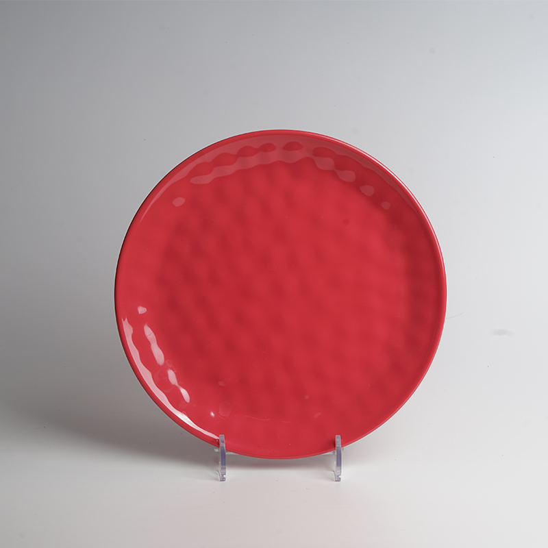 Custom Logo Melamine Plates, Solid Color,Round