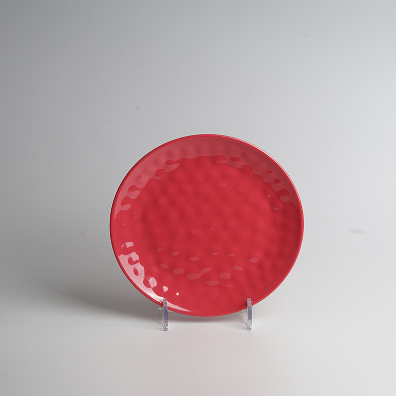 Custom Logo Melamine Plates, Solid Color,Round - Image 2