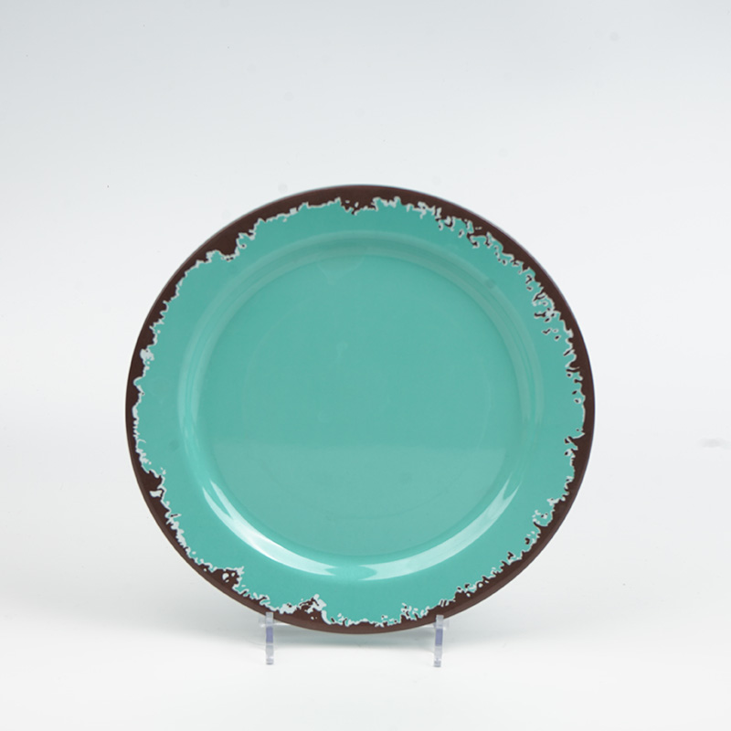 12-piece Melamine Dinnerware Set Service for 4 Unbreakable & Lightweight Round Plates and Bowls Set - Image 2