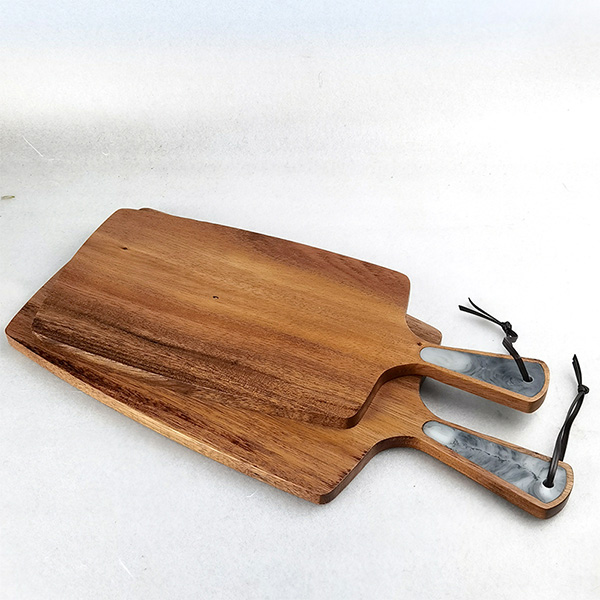 Acacia Wood with Marble Chopping Board Serving Board